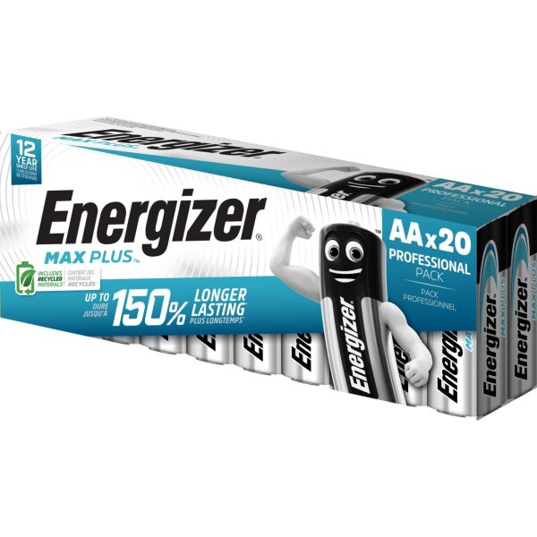 ENERGIZER® Max Plus Mignon AA LR06 Alkaline Batterie 1,5V Hochleistungsbatterie
