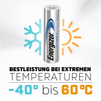 ENERGIZER® Ultimate AA Mignon Lithium FR6 L91 1,5V im 4er Blister