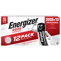 ENERGIZER® CR2025 Lithium Batteries 3V 12 Batterien