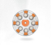 ENERGIZER® Hörgerätebatterie Zinc-Air Turn & Lock (13) orange 8 Stück