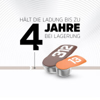 ENERGIZER® Hörgerätebatterie Zinc-Air Turn & Lock (675)  blau 4 Stück