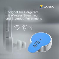 VARTA® Hörgerätebatterie Hearing Aid Batteries 675 (blau) Blister 6