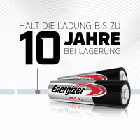 ENERGIZER® MAX Alkaline LR03 Micro AAA 1,5V 10er Blister
