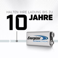 ENERGIZER® Ultimate Lithium 9V E-Block 1er Blister