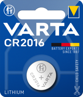 VARTA® CR2016 Lithium Batteries 3V 1er Blister