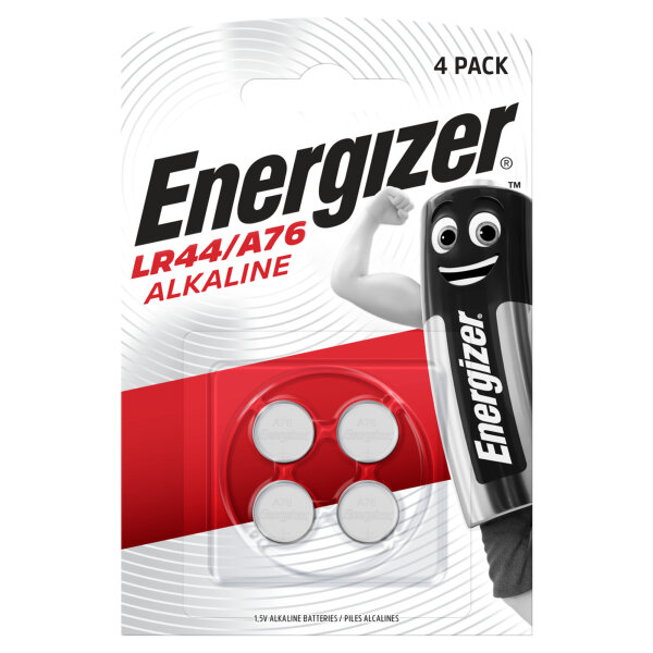 ENERGIZER® Spezialbatterie / Alkali Mangan LR44 / A76 4 Stück