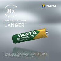 VARTA® NiMH Recharge Accu AAA 800 mAh geeignet für Telefone 2er Blister