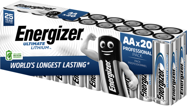 ENERGIZER® Ultimate AA Mignon Lithium FR6 L91 1,5V im 20er Karton / Folie